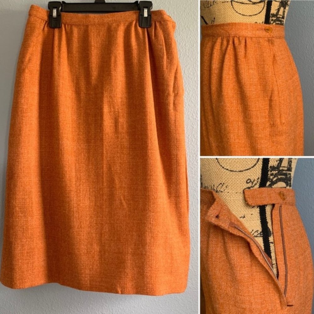 1950s Dalemoor MCM Skirt Set in Amber - Picture 7 of 11